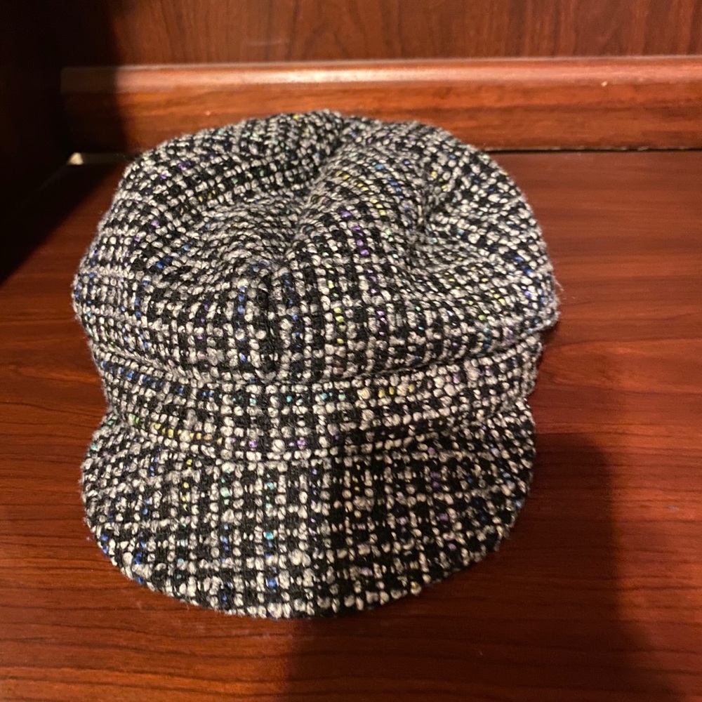 Tweed Newsboy Style Cap